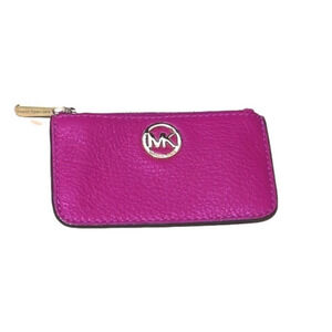 Michael Kors keychain wallet fuschia NWT